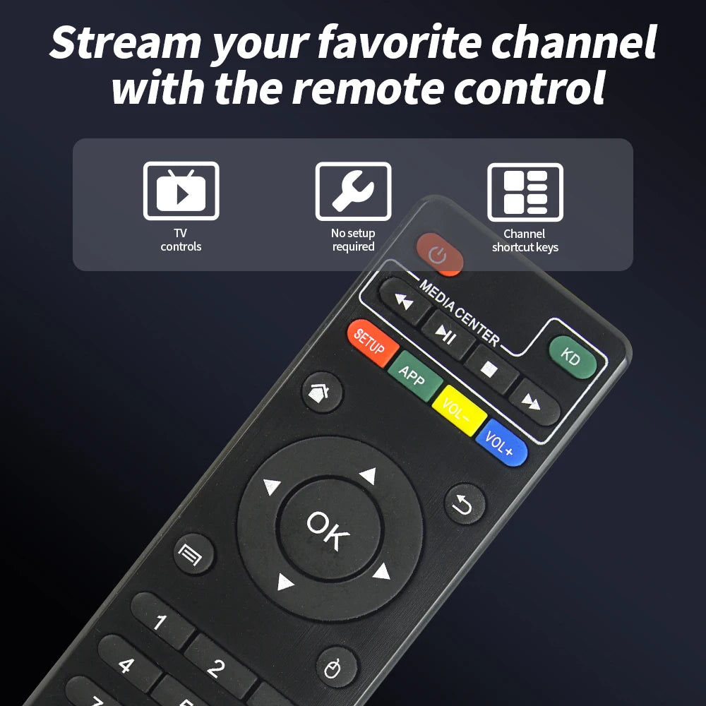 X96 Mini Universal Remote for Android TV Box, Compatible with MXQ Pro 4K, T95M, T95X, H96 Pro+ & More