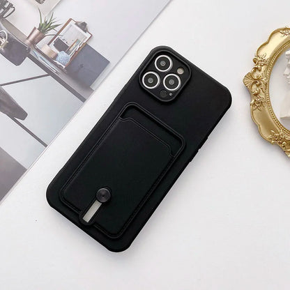 Shockproof Wallet Phone Case for Samsung Galaxy A51/A52/A53/A55 & A71/A72 – Soft Silicone Card Slot Back Cover