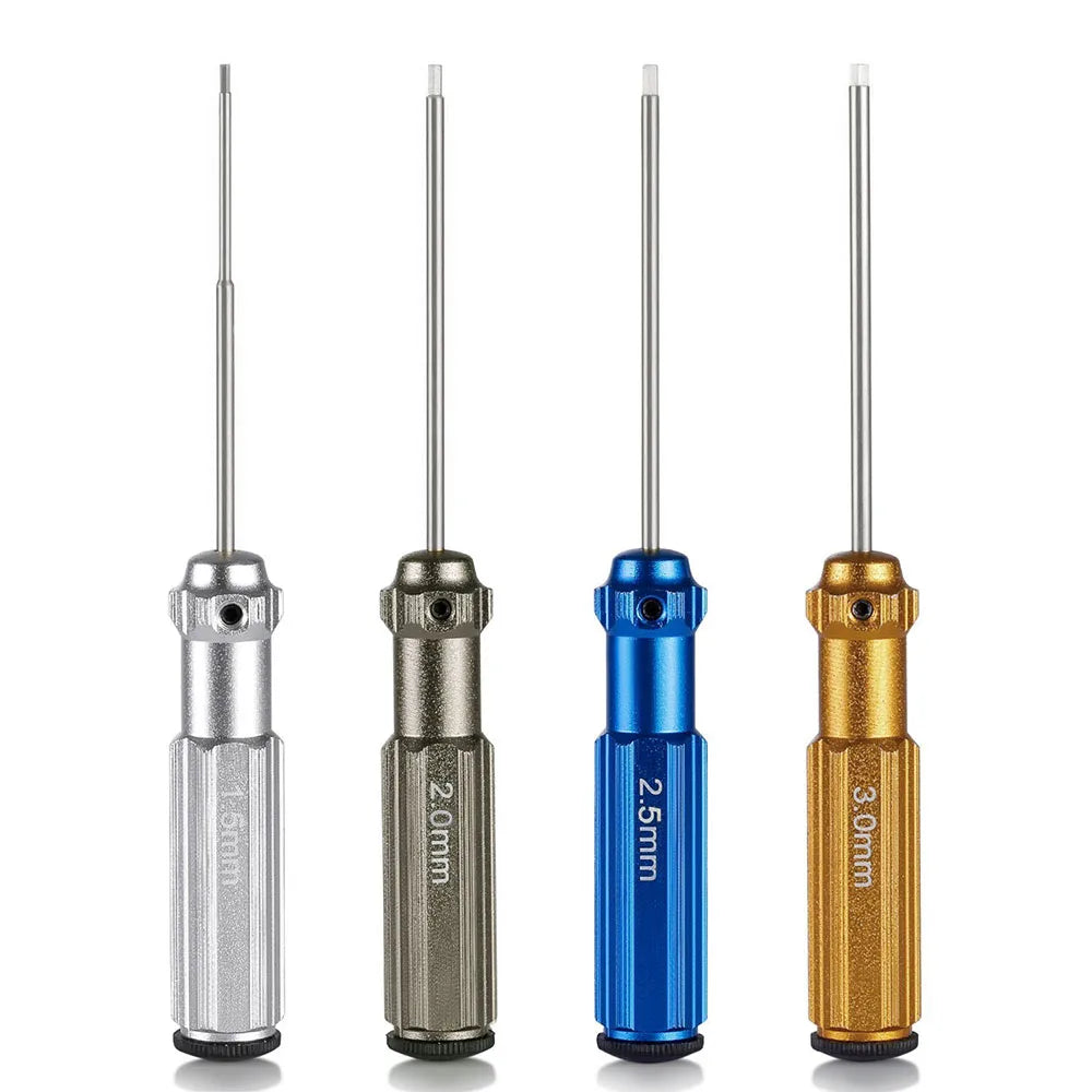 Top Quality Titanium Nitride TiNi Hex Driver Wrench – 1.5mm/2mm/2.5mm/3.0mm Screwdriver for RC Helicopter (1 Piece)