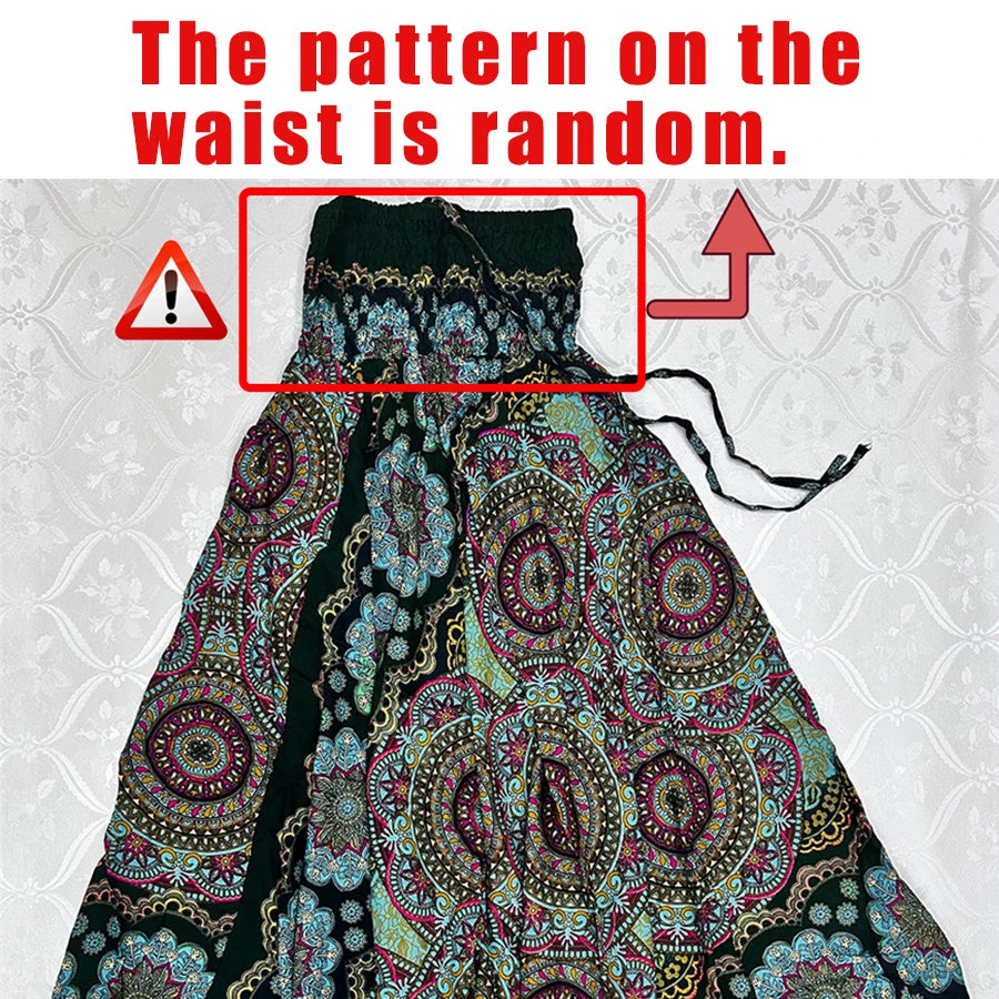 Bohemian High Waist Pants for Women – Rayon Hippie Harem Baggy Yoga Wear, Printed Pantalones Mujer, Boho Calca Feminina