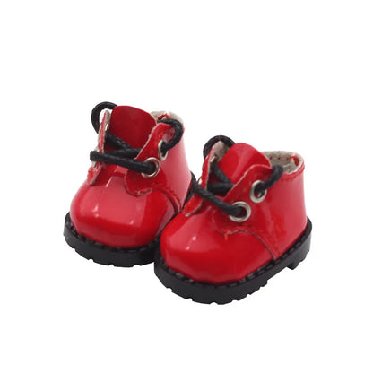 LABUBU Leather Shoes for 17cm Cotton Dolls – Casual Sports Boots DIY Doll Accessories
