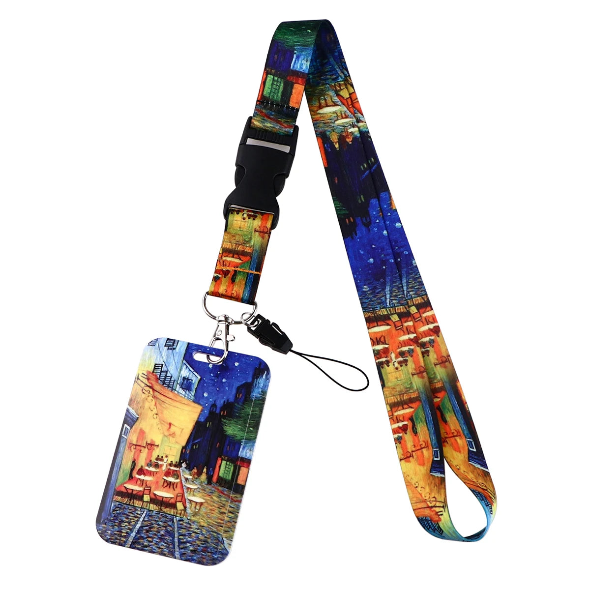 Van Gogh Starry Night Art Neck Strap Lanyard – Keychain Badge Holder for ID, Credit Card & Keys Accessories