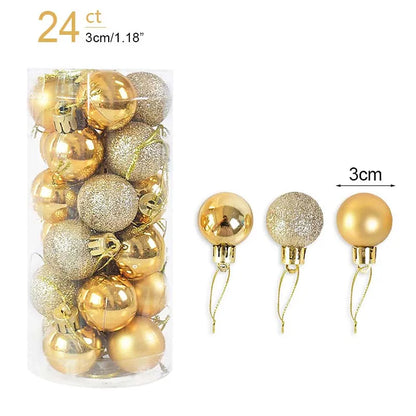 Christmas Ball Ornaments – Hanging Tree Pendants for Xmas, Home Decor, 2026 New Year & Holiday Gifts