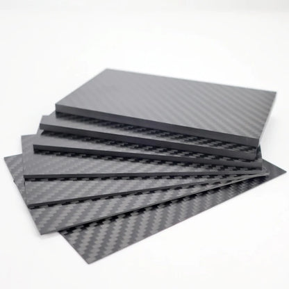 Real Carbon Fiber Plate 125×75mm - High-Strength Composite Sheet for Drone DIY Projects, 0.5–5mm Thickness