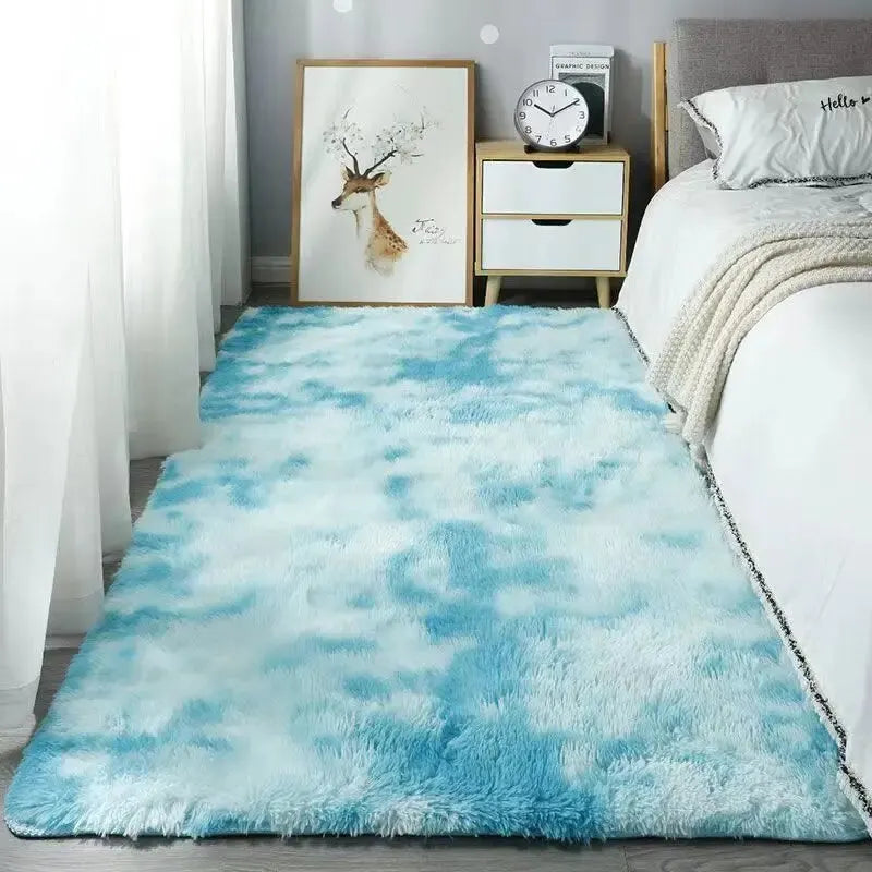 VIKAMA Fluffy Shaggy Rugs – Non-Slip, Machine Washable Soft Plush Area Rugs for Bedroom, Modern Design