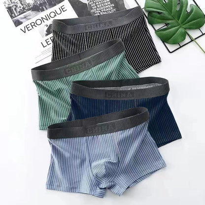 Men’s Cotton Boxer Shorts – Sexy U-Convex Underwear Panties, Comfortable Male Underpants with Free Shipping