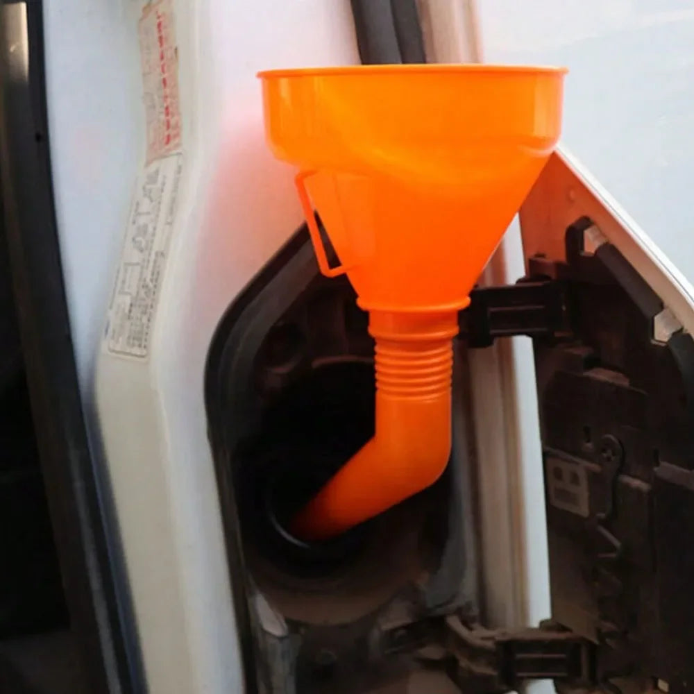 Refueling Funnel with Filter - Long Spout Oil Filling Funnel for Motorcycle, Car & Engine Maintenance