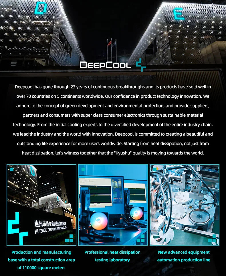 DeepCool AK500S Digital Display CPU Cooler - 5 Heat Pipes, 240W TDP, Compatible with LGA1700/1200/115X/AM4/AM5