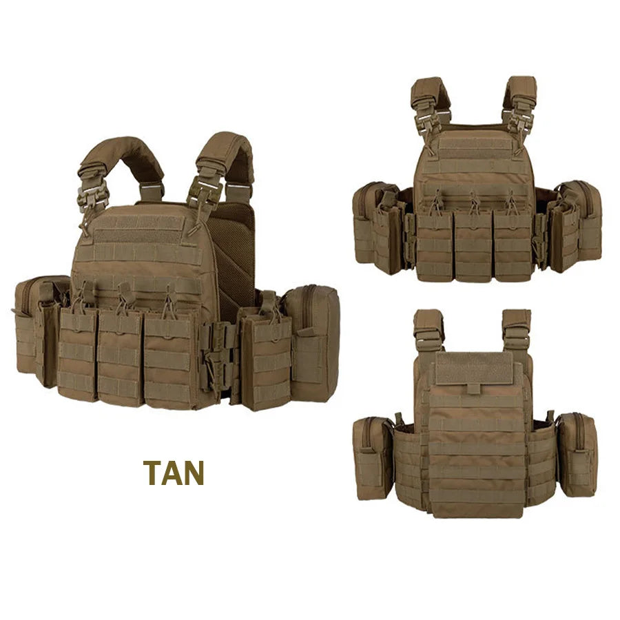 YAKEDA Quick-Disassembly Training Vest – Detachable, Expandable, Comfortable, Breathable, Wear & Tear-Resistant