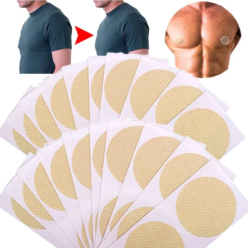 Men & Women Disposable Nipple Covers – Adhesive Invisible Chest Stickers, Anti-Friction Lift for Running & Underwear