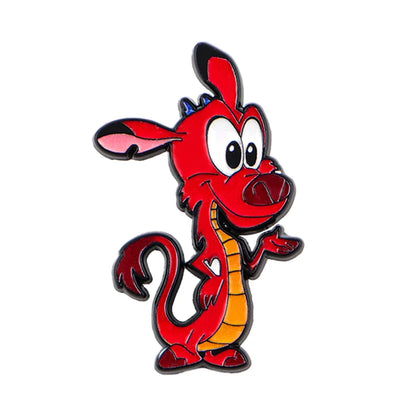 Red Dragon Enamel Pin - Cartoon Brooch Lapel Badge for Coats, Bags & Gifts