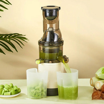 Houselin 7" Masticating Juicer — Cold Press Electric Juicer for Whole Fruits & Vegetables, High Yield
