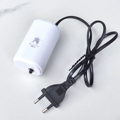 Ultra Silent 3W Aquarium Air Pump - 220V-240V Mini Fish Tank Oxygen Compressor (110V Option)