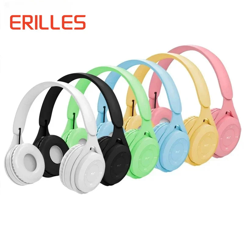 Y08 Macaron Wireless Bluetooth Headphones – With Microphone, Wired Earphones, Gaming Headset for Kids, MP3 Players & Gifts
