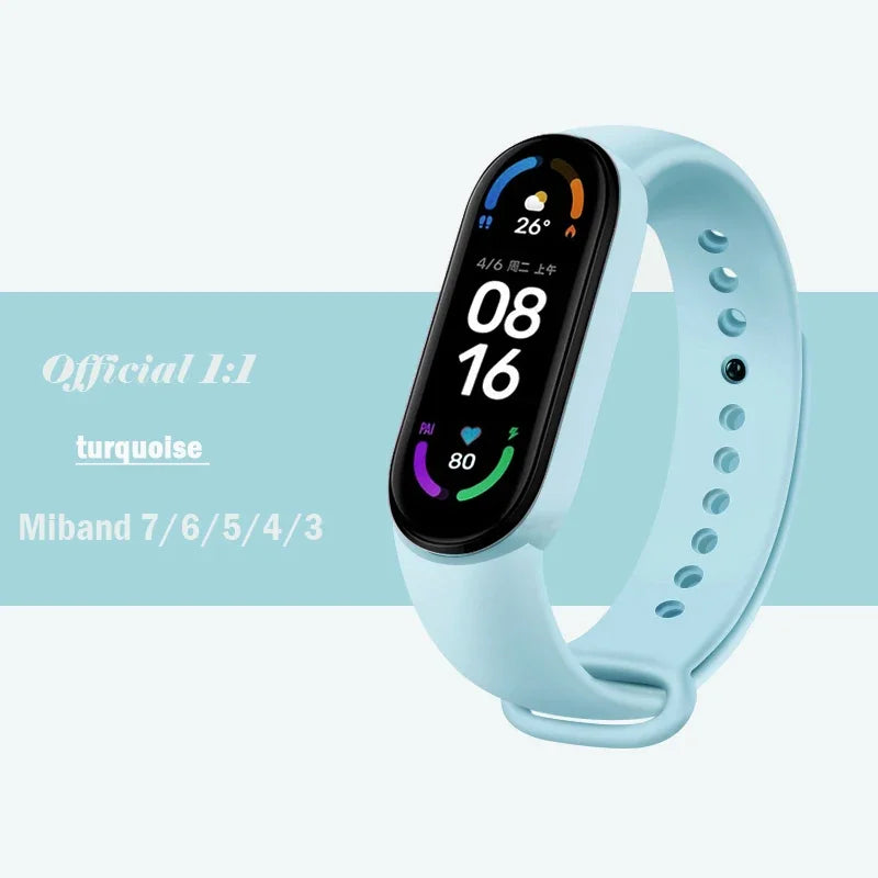 Silicone Strap for Xiaomi Mi Band 3-7 NFC – Sport Replacement Wristband Bracelet