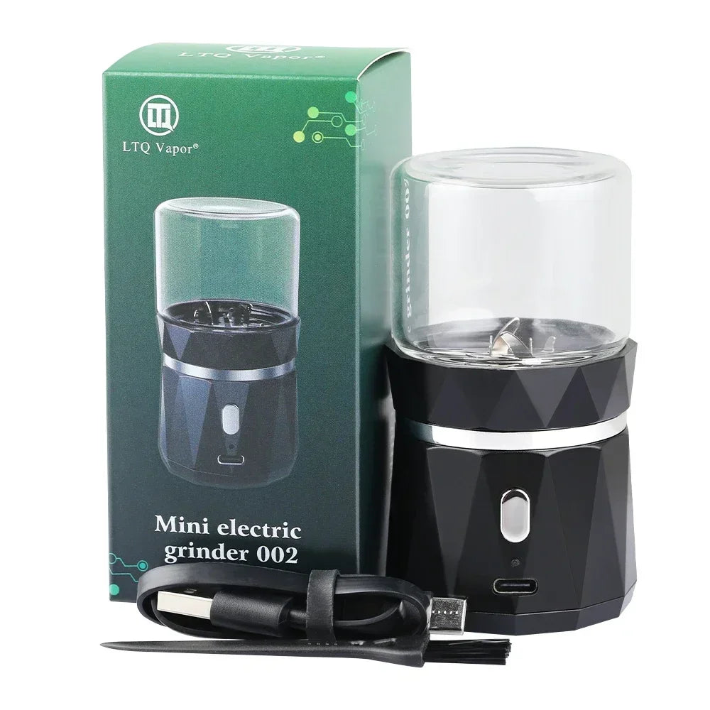 SMO Portable Electric Tobacco & Herb Grinder – Dry Grass Crusher Machine with Intelligent Touch Smoke Prevention