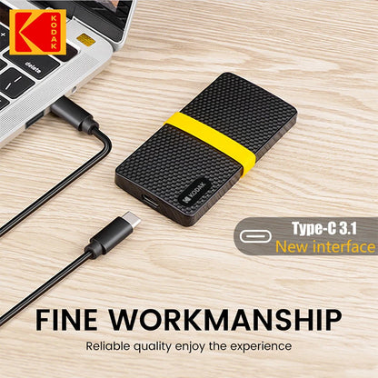 KODAK X200 External SSD – Portable 1TB, 512GB, 256GB USB 3.1 Hard Drive for Laptops, Smartphones, PS4, PC, Mac & TV