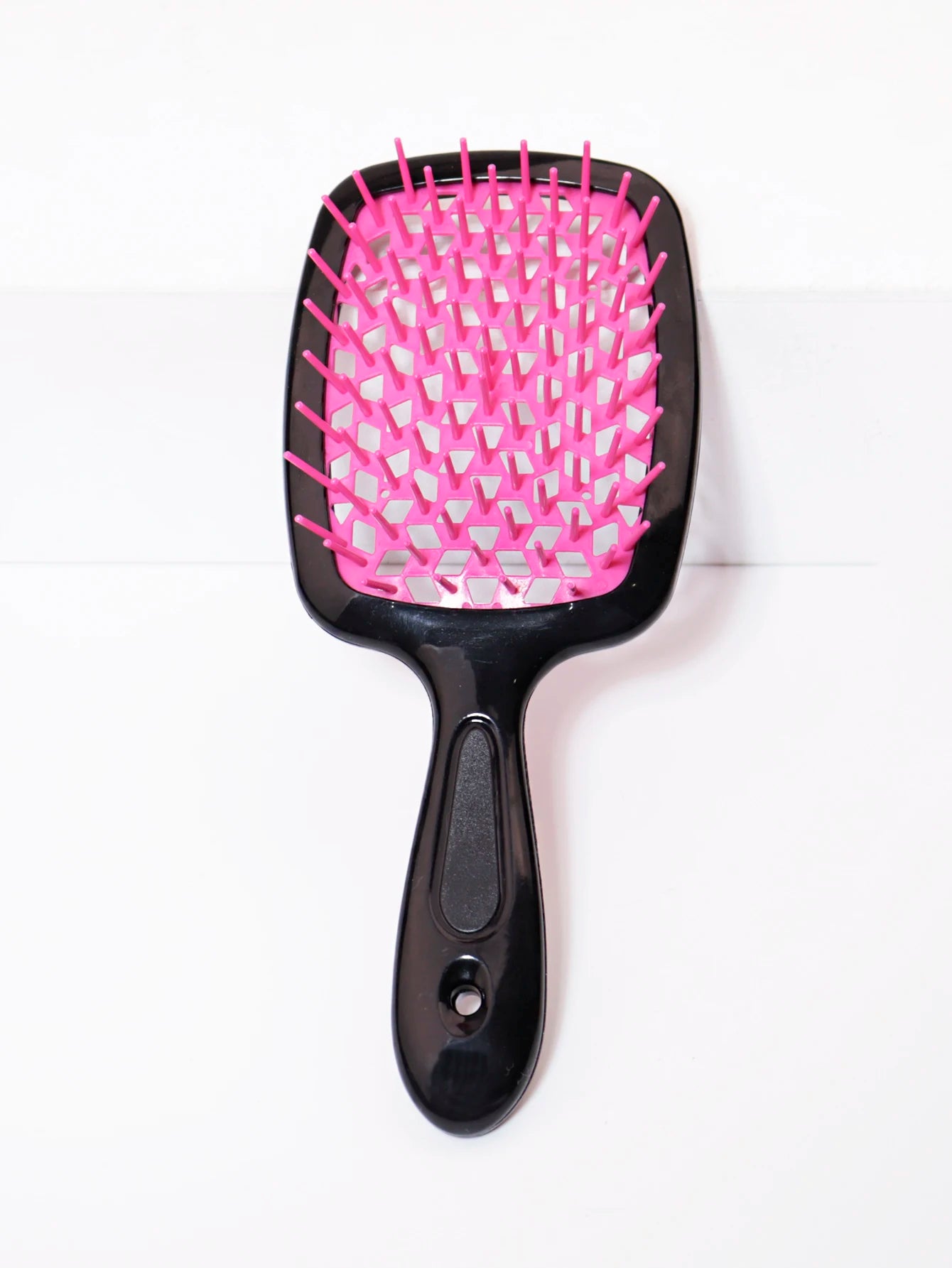 Tangled Hair Combing Massage Brush — Hollow Curly Hair Salon Brush for Real Hair & Wigs