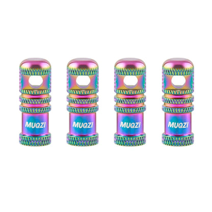 MUQZI 2/4PCS Presta Valve Caps with Core Remover — MTB Tubeless Tire Valve Stem Accessories