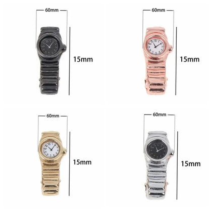 1:12 Dollhouse Miniature Wrist Watch – Pretend Play Home Decor Accessory Toy for Dolls