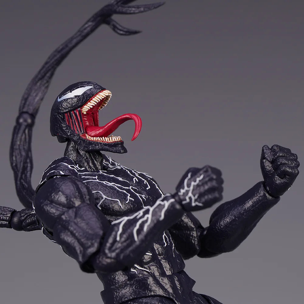 Venom Amazing Yamaguchi Action Figure — Joint Movable Face-Change Collectible Model Toy for Kids Gift