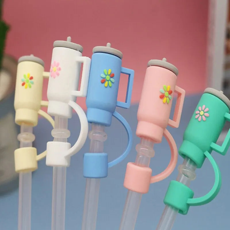 5PCS Large 10mm Diameter Silicone Straw Caps: Leakproof Ice Bullock Accessories