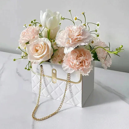 Flower Box Rose Packaging – Portable Gift Box for Valentine’s Day, Birthday, Party, Candy & Cake Wrapping