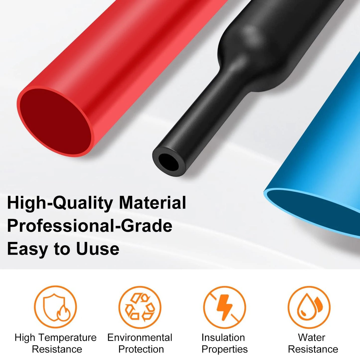 580/560Pcs Heat Shrink Tubing Kit – EVA Material, 6 Colors & 11 Sizes for Electrical Insulation, Repairs & Wire Connections