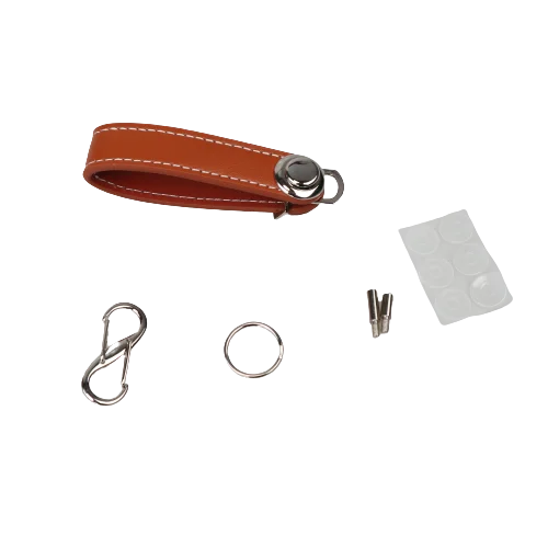 Leather Car Key Pouch – Wallet Case & Key Organizer with Chain for Smart Keys