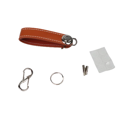 Leather Car Key Pouch – Wallet Case & Key Organizer with Chain for Smart Keys