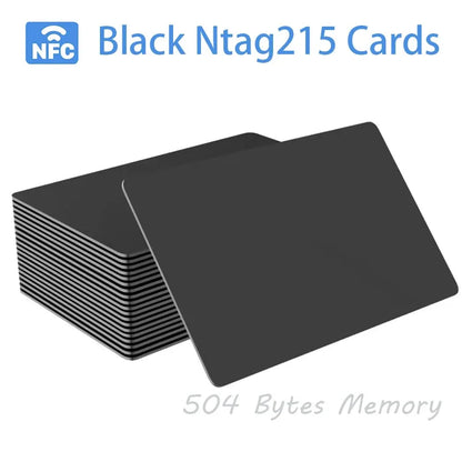 5-10PCS NTAG215 Blank NFC Cards 13.56MHz - Waterproof PVC RFID Tags with 504 Bytes for NFC Phone & TagMo Applications
