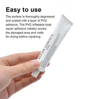 30ml/60ml PVC Adhesive Repair Glue – Waterproof Glue for Inflatable Boats, Toys, Kayaks & Swimming Rings