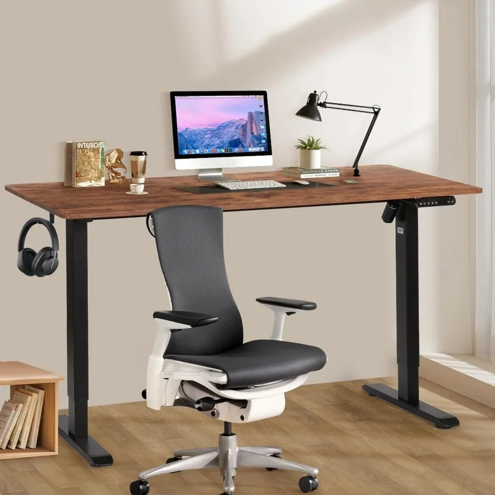 72 x 30 Inches Electric Standing Desk – Adjustable Height Stand-Up Workstation for Home or Office