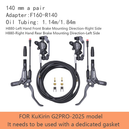 XOD H800/H880 Hydraulic Disc Brake - Hydraulic Oil Brake System for KUKIRIN G2 Master, G2 MAX and G2 Pro Electric Scooters