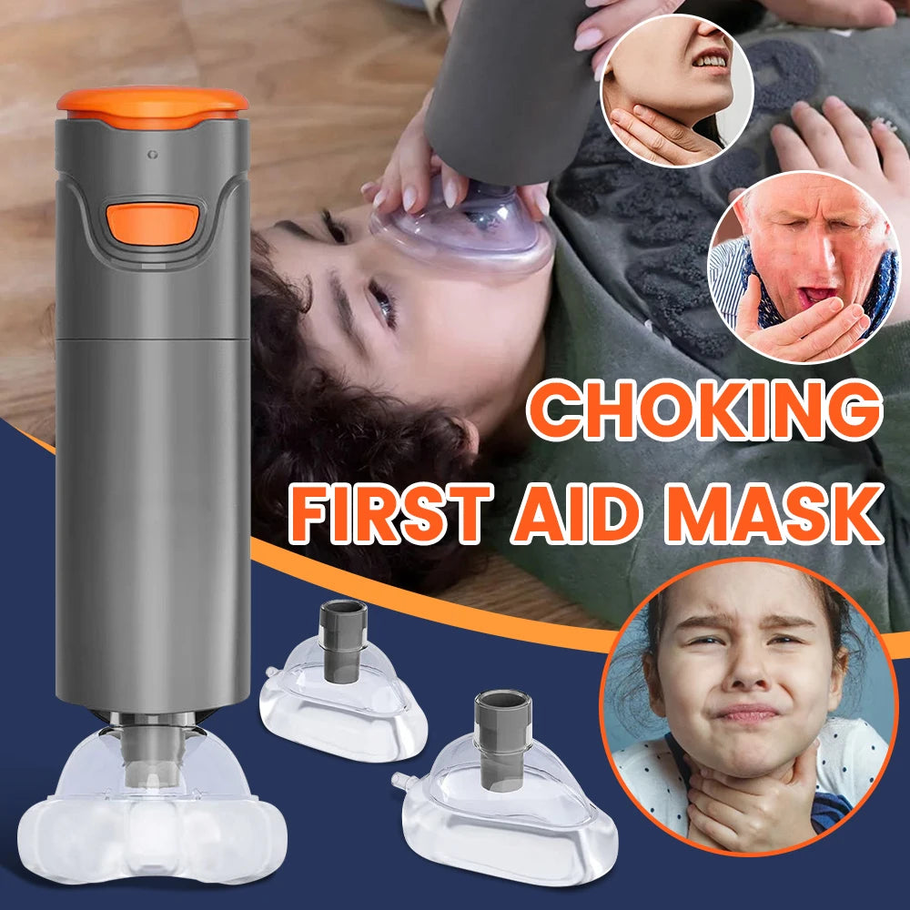 Auto First Aid Choking Rescue Device – Portable CPR Emergency Machine for Adults & Children, Travel & Home Use