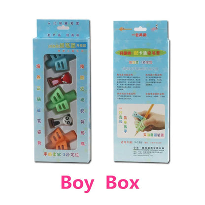 Children’s Silicone Pencil Grip - Writing Posture Corrector and Handwriting Aid for Students, 1 or 3 Pieces