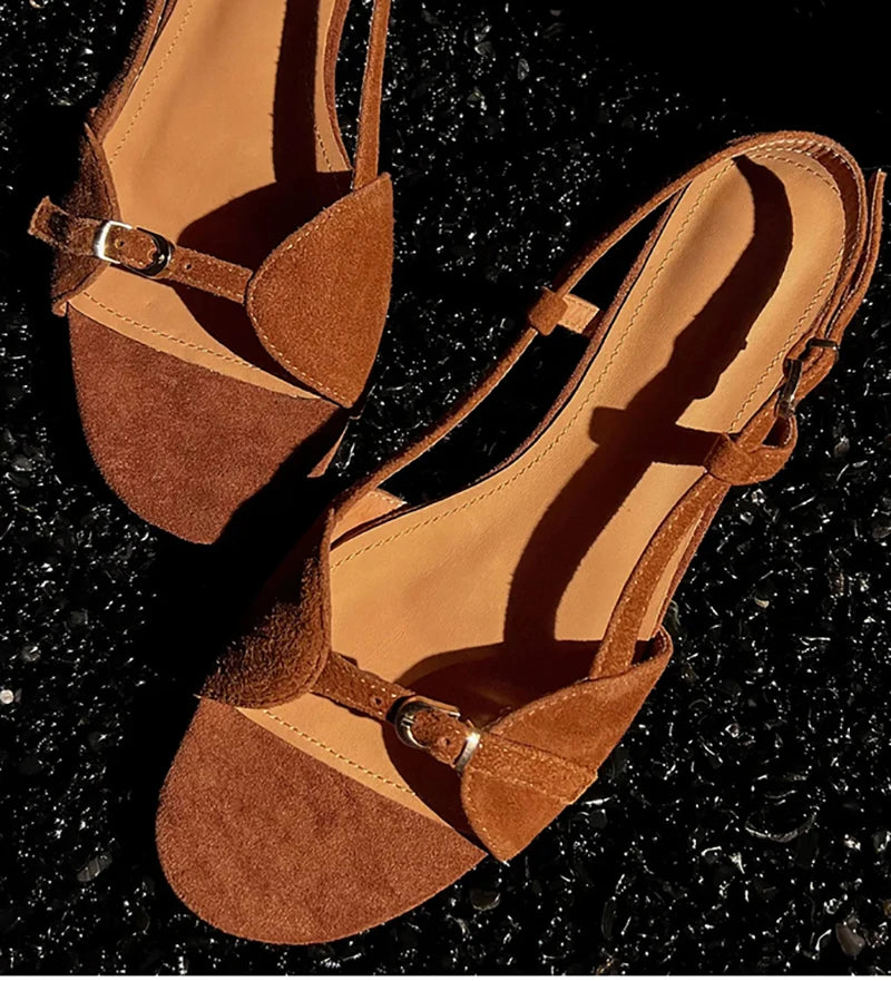 Bohemian Style Women's Summer Sandals – Open Toe Flat Beach Shoes for Vacation & Outdoor Wear