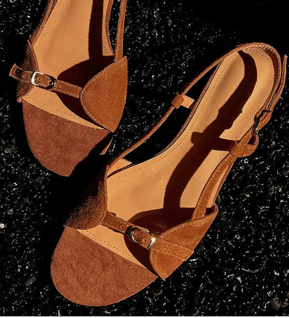 Bohemian Style Women's Summer Sandals – Open Toe Flat Beach Shoes for Vacation & Outdoor Wear