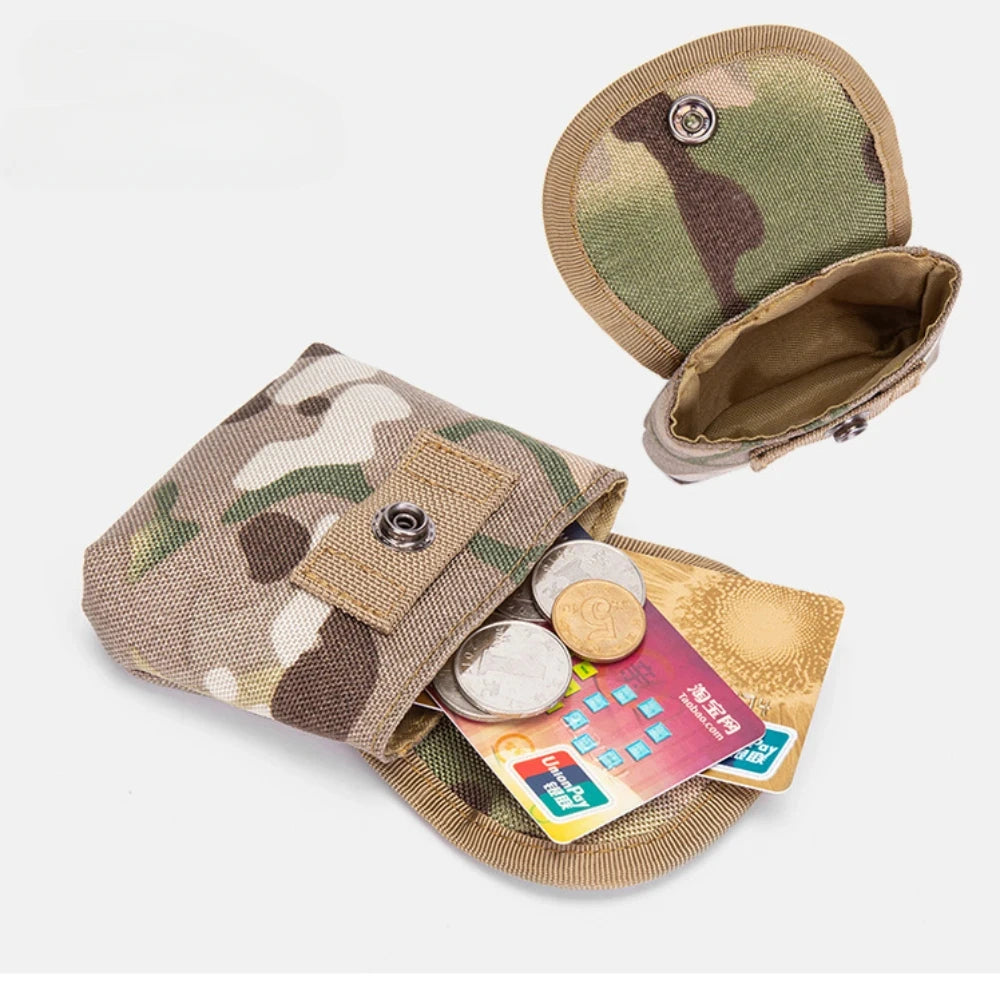 Waterproof Tactical EDC Pouch – Camouflage Waist Bag, Coin Purse, Travel Wallet for Camping & Outdoor Use