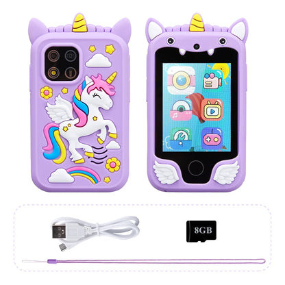 Kids Musical Smart Phone Toy – Cartoon Unicorn Touchscreen Mobile for Girls & Boys, Educational Birthday & Christmas Gift