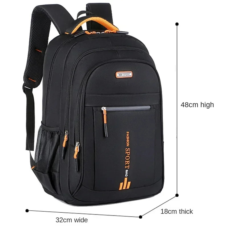 Men’s Oxford Waterproof Backpack – Business Laptop Rucksack for Travel, Work & High School Students