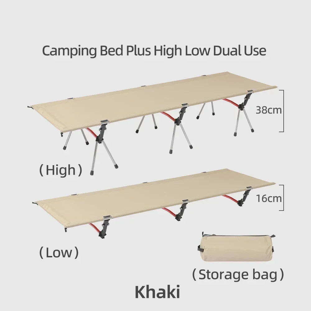 Portable Camping Cot – Lightweight Collapsible Sleeping Bed for Hiking, Backpacking & Outdoor Use, Foldable Single Tent Bed
