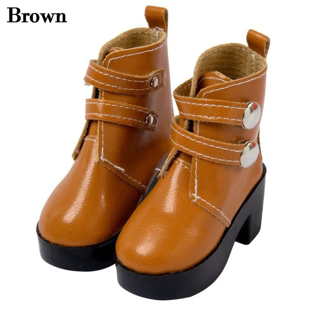 BJD Doll Accessories 60cm – 1/3 Scale 7.5cm High Heel Boots & Sandals for Girl Dolls, Dress-Up Playhouse Toy Shoes