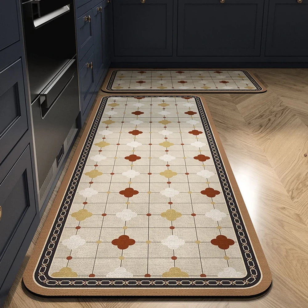Absorbent Non-Slip Kitchen Mat – Printed Area Rug for Hallway, Living Room, Bedroom & Entrance