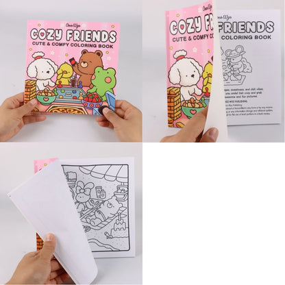 Into the Garden Coloring Book for Adults & Teens - Bold & Simple Designs with Plants, Flowers & Cute Animals