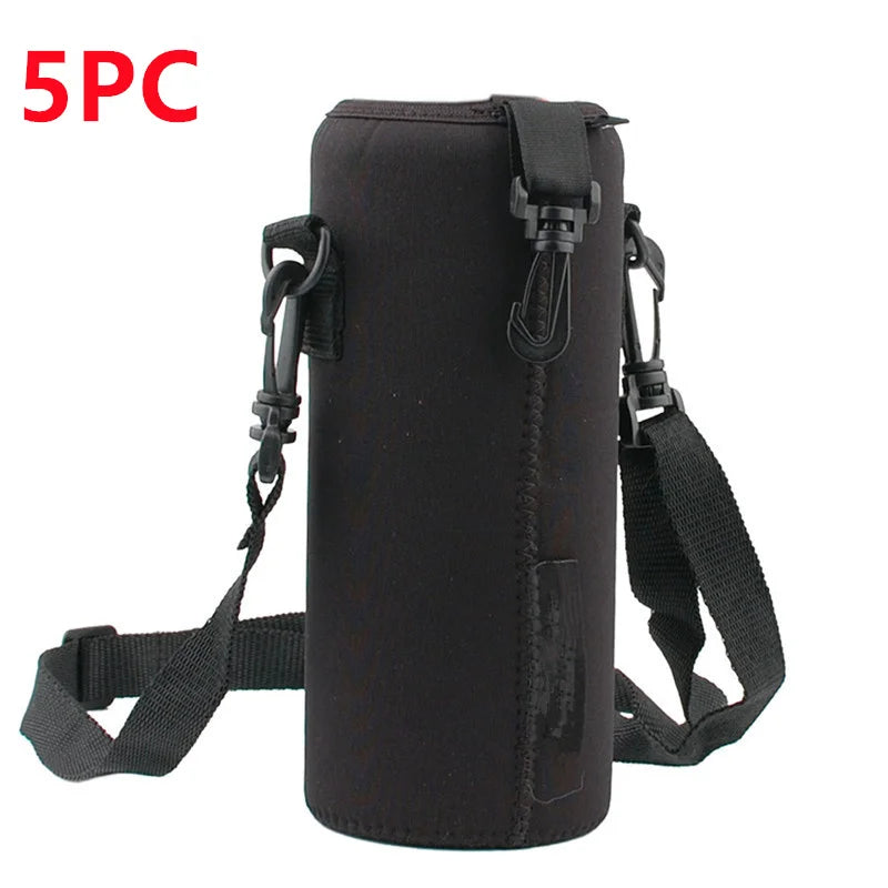 1000ML Neoprene Insulated Bottle Cooler Sleeve - Portable Carrying Case for Camping, Hiking & Sports Water Bottles