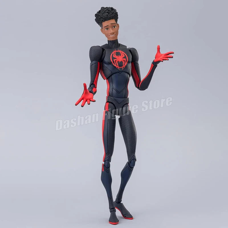 SHF Miles Morales Action Figure – Marvel Spider-Man Across the Spider-Verse Collectible Toy