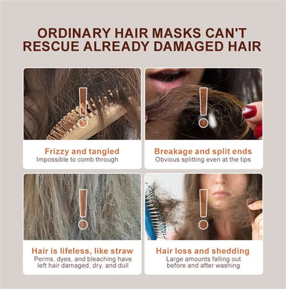 Keratin Hair Mask – 5-Second Magical Repair for Damaged, Frizzy Hair, Deep Moisturizing & Smooth, Shiny Hair Care Treatment