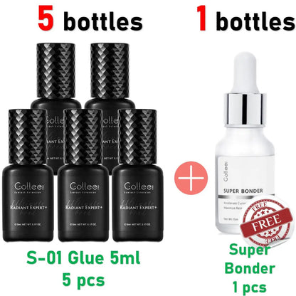 Gollee 0.5s Fast-Drying Eyelash Extension Glue – Waterproof Professional Adhesive for Salon Lashes