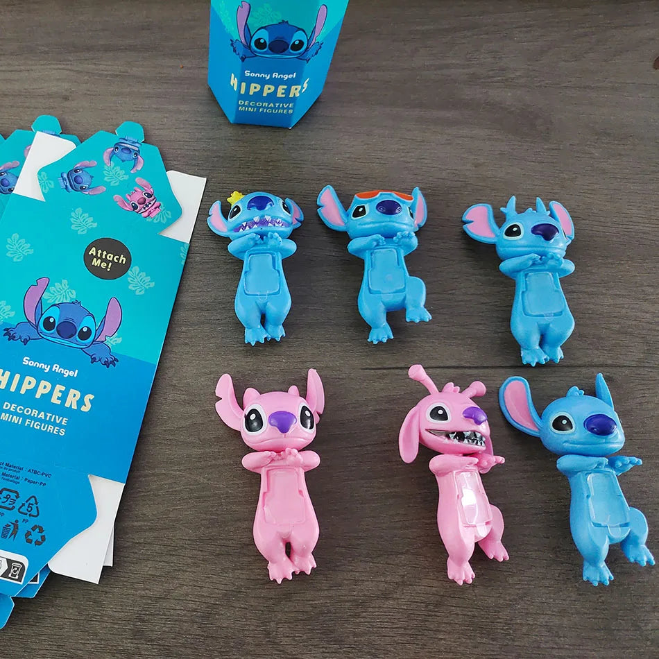 Stitch Lie Prone Series Toy Box — Cute Car Phone Decoration & Sonni Angel Gift for Kids' Birthday